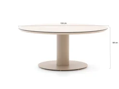 Tierra Outdoor Natal/Moreno ø 150 cm Low Dining Gartenmöbel-Set 5-teilig