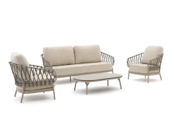 Tierra Outdoor Natal/Nora Sessel-Sofa Lounge-Set 4-teilig