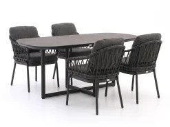 Tierra Outdoor Natal/Rivera 180 cm Gartenmöbel-Set 5-teilig
