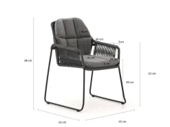 Tierra Outdoor Rivera/La Fonte ø 120 cm Gartenmöbel-Set 5-teilig