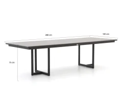 Tierra Outdoor Rivera/Naro 280 cm Gartenmöbel-Set 9-teilig