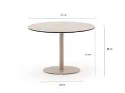 Tierra Outdoor Solea Loungetisch ø 50 cm (h: 34 cm)