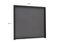 Windschutz 265 cm für Cedrino Pergola 530x360x255 cm