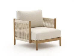 Zavelli Convivia Sessel-Sofa Lounge-Set 4-teilig 4-Sitzer