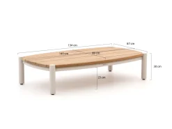 Zavelli Cuore Loungetisch 140x80x30 cm