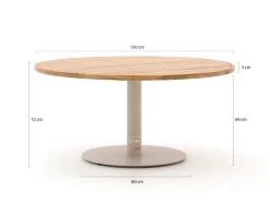 Zavelli Cuore Low Dining Gartentisch ø 150 cm