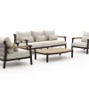 Zavelli Divina Sessel-Sofa Lounge-Set 4-teilig 5-Sitzer