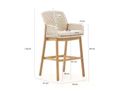 Zavelli Juntos Barhocker Outdoor