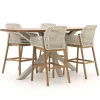 Zavelli Juntos/dänisch oval 220 cm Gartenbar-Set 7-teilig