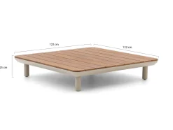 Zavelli Luminosa Loungetisch 122x122x25 cm