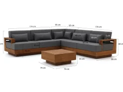 Zavelli Sogna Ecklounge-Set 4-teilig